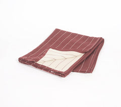 Yarn-dyed maroon Beach towel