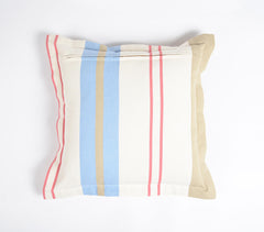 Printed Pastel Stripes Cotton Cushion Cover