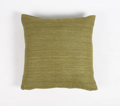 Solid Olive Silk Cushion cover
