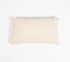 Hand Stitched Lace Cotton Lumbar Cushion cover