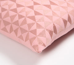 Embroidered & Quilted Cotton Cushion cover