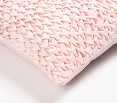 Smocking Cotton Blend Cushion cover