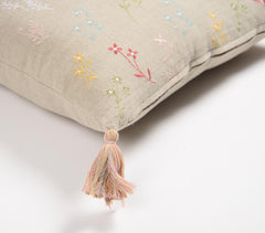 Hand Embroidered Cotton Cushion cover