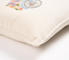 Hand Embroidered Cotton Cushion cover Qa1