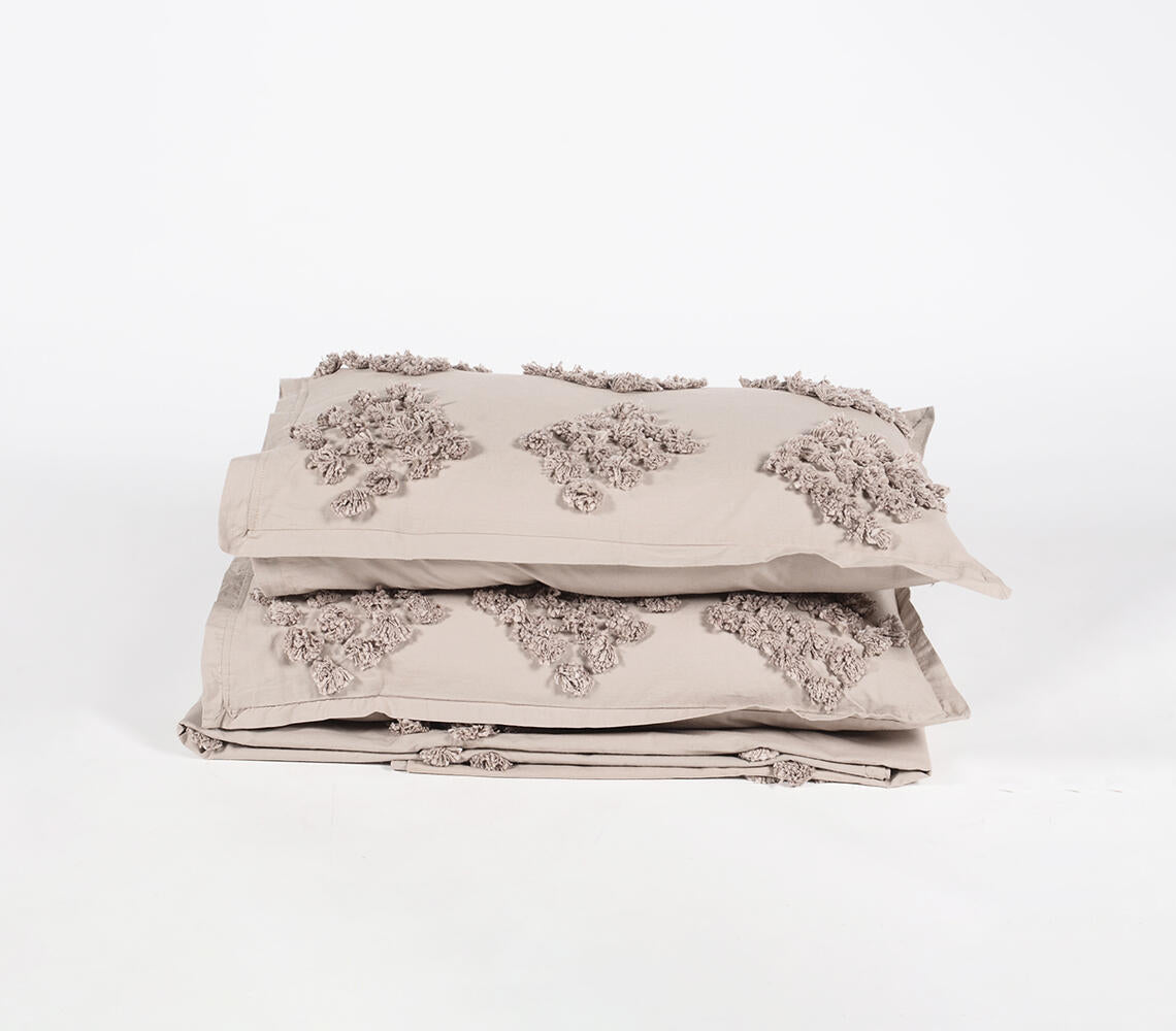 Diamond Embellished Cotton Duvet & Pillocover set