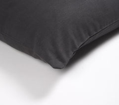 Solid Woven Ivory Cotton Cushion cover