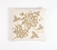 Hand Embroidered Cotton Cushion cover