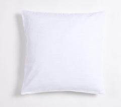 Solid Woven Charcoal Cotton Cushion cover
