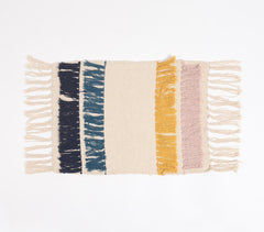 Handwoven Cotton Tasseled Placemats (set of 6)Q1