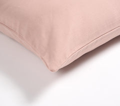 Solid Blush Cotton Cushion cover