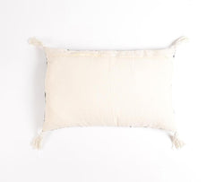Striped Pointilism Monochrome Cushion cover