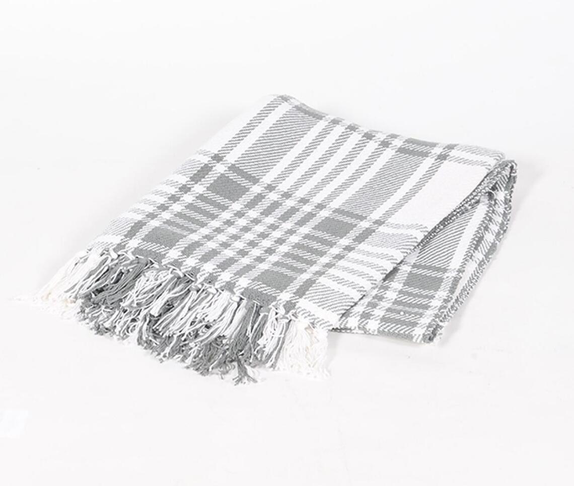 Handloom Yarn-Dyed Cotton throw