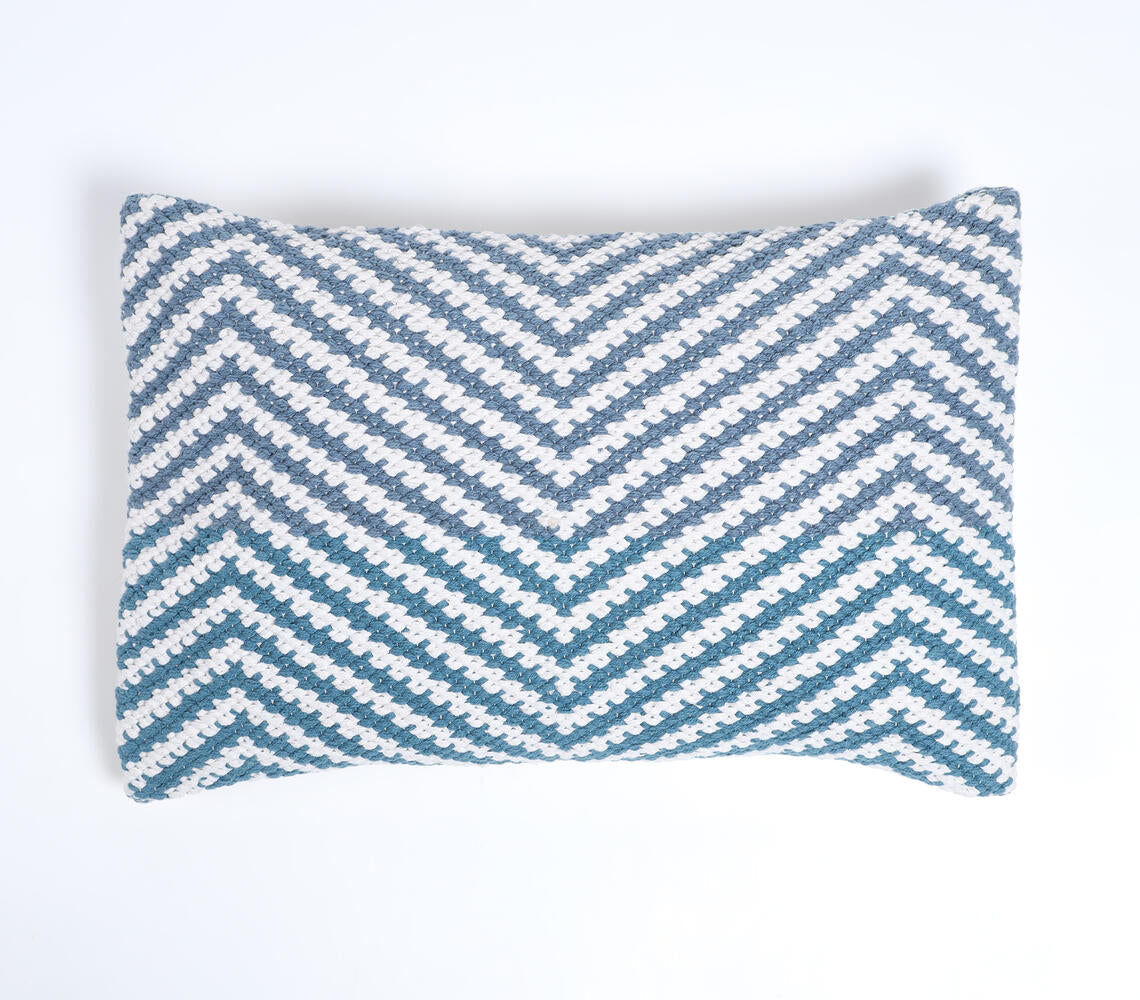 Ombre Chevron Lumbar Cushion Cover