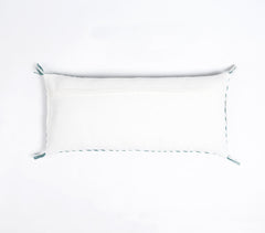 Embroidered Sage Lumbar Cushion cover