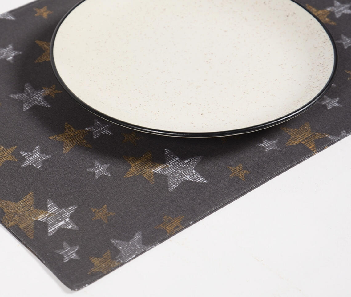 Star Printed Handwoven Placemats (set of 4)