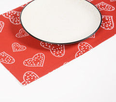Heart Printed Placemats (set of 4)