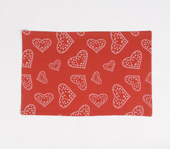 Heart Printed Placemats (set of 4)