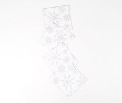 Printed Snowflake Table Napkins (Set of 4)