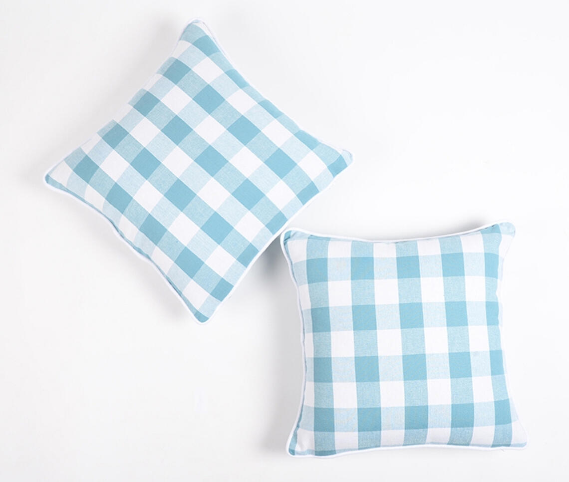 Handloom Cotton Pastel Cushion covers (set of 2)