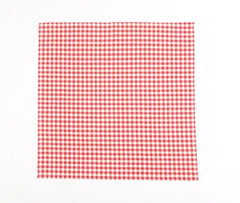 Mini Red Checkered Napkins (Set of 4)