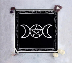 Screen Printed Pentacle Motif Cotton Napkin.