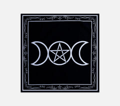 Screen Printed Pentacle Motif Cotton Napkin.