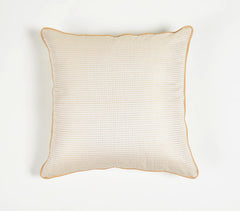 Handwoven Cotton Square Dotted Cushion Cover