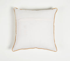 Handwoven Cotton Square Dotted Cushion Cover