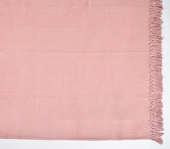 Dyed Minicoy Cotton Salmon Pink Throw