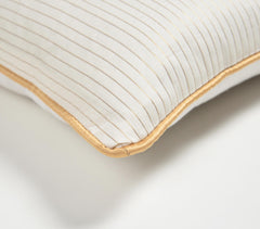 Handwoven Silk & Cotton Striped Cushion Cover