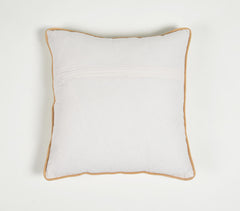Handwoven Silk & Cotton Striped Cushion Cover