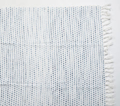 Blue Dots Cotton Throw