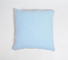 Trellis Patterned Powder Blue Cushion Cover