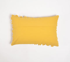 Handwoven Cotton Shaggy Tufted Lumbar Cushion Cover