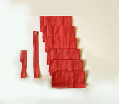 Cotton Dark Pink Table Napkins (Set of 6)