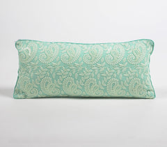 Paisley Hand Embroidered Lumbar Cushion Cover