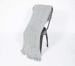 Handwoven Cotton Lattice Tasseled Throw