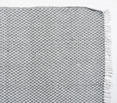 Handwoven Cotton Lattice Tasseled Throw