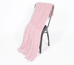Handwoven Cotton Geometric Tasseled Throw