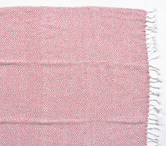 Handwoven Cotton Geometric Tasseled Throw