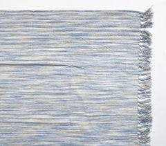 Handwoven Striped-Abstract Tasseled Throw