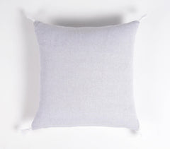 Solid Smokey Handloom Cotton Cushion Covers (set of 2)