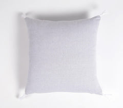Solid Smokey Handloom Cotton Cushion Covers (set of 2)