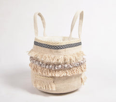 Statement Textured Cotton Storage Basket