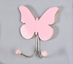 Butterfly-Shaped Wooden Wall Hook