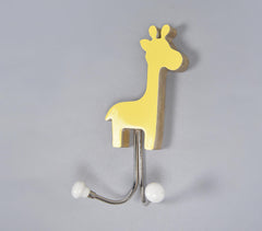 Giraffe-Shaped Wooden Wall Hook