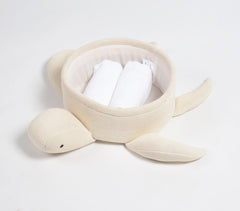 Knitted Cotton Turtle Basket