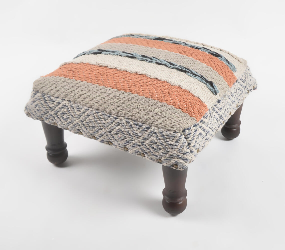 Multicolor Stripe Deco Upholstered Bench
