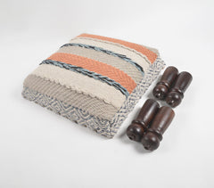 Multicolor Stripe Deco Upholstered Bench