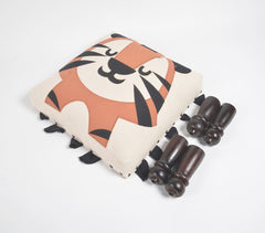 Statement Tiger Upholstered Bench